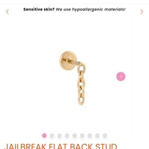 CORD CLUB - Gold Chain Stud Earring